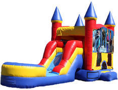 5-in-1 Castle Combo with Slide (Wet) - Frozen 5-in-1 Castle Combo with Slide (Wet) - Frozen