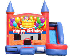 6-in-1 Castle Combo with Slide (Wet) - Birthday Cake 6-in-1 Castle Combo with Slide (Wet) - Birthday Cake