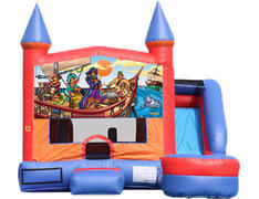6-in-1 Castle Combo with Slide (Wet) - Pirates 6-in-1 Castle Combo with Slide (Wet) - Pirates